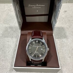 Tommy Bahama Men's Brown Leather Strap Watch